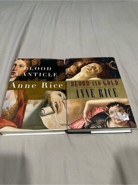Blood Canticle & Blood and Gold Hardcover Set - Gold/Beige Covers